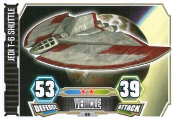 2012 Topps Star Wars Force Attax Series 3 #69 Jedi T-6 Shuttle Front