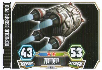 2012 Topps Star Wars Force Attax Series 3 #82 Republic Escape Pod Front