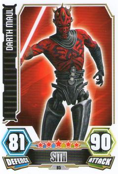2012 Topps Star Wars Force Attax Series 3 #85 Darth Maul Front