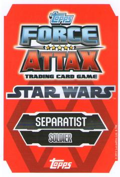 2012 Topps Star Wars Force Attax Series 3 #97 Umbaran Soldier Back