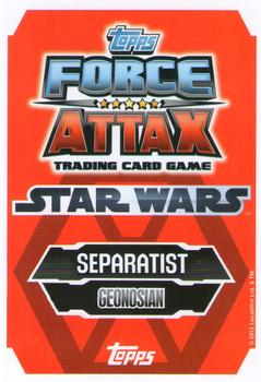 2012 Topps Star Wars Force Attax Series 3 #103 Karina The Great Back