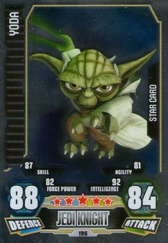 2012 Topps Star Wars Force Attax Series 3 #196 Yoda Front