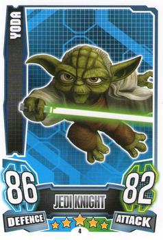 2013 Topps Force Attax Star Wars Movie Edition Series 4 #4 Yoda Front