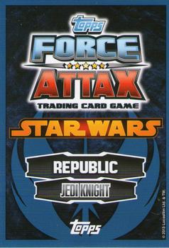 2013 Topps Force Attax Star Wars Movie Edition Series 4 #5 Mace Windu Back