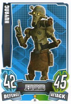 2013 Topps Force Attax Star Wars Movie Edition Series 4 #21 Huyang Front