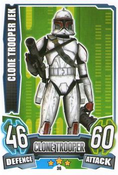 2013 Topps Force Attax Star Wars Movie Edition Series 4 #36 Clone Trooper Jek Front