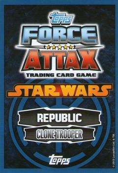 2013 Topps Force Attax Star Wars Movie Edition Series 4 #45 Clone Trooper Back