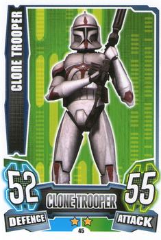 2013 Topps Force Attax Star Wars Movie Edition Series 4 #45 Clone Trooper Front