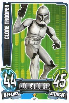 2013 Topps Force Attax Star Wars Movie Edition Series 4 #47 Clone Trooper Front