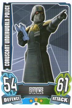 2013 Topps Force Attax Star Wars Movie Edition Series 4 #49 Coruscant Underworld Police Front