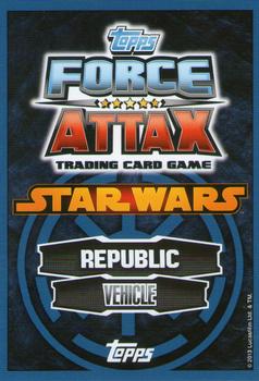 2013 Topps Force Attax Star Wars Movie Edition Series 4 #63 Jedi Turbo Speeder Back