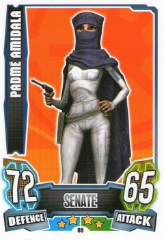 2013 Topps Force Attax Star Wars Movie Edition Series 4 #80 Padmé Amidala Front