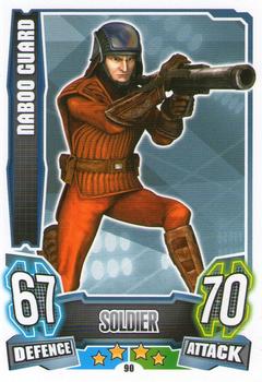2013 Topps Force Attax Star Wars Movie Edition Series 4 #90 Naboo Guard Front