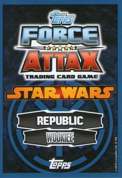 2013 Topps Force Attax Star Wars Movie Edition Series 4 #92 Chewbacca Back