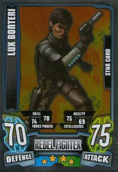 2013 Topps Force Attax Star Wars Movie Edition Series 4 #210 Lux Bonteri Front
