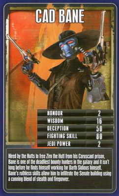 2010 Top Trumps Star Wars Rise of the Bounty Hunters #NNO Cad Bane Front
