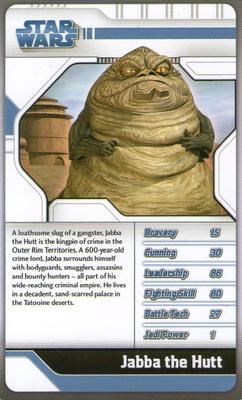 2008 Top Trumps Star Wars The Clone Wars #NNO Jabba the Hutt Front
