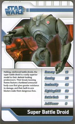 2008 Top Trumps Star Wars The Clone Wars #NNO Super Battle Droid Front