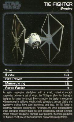 2006 Top Trumps Specials Star Wars Starships #NNO TIE Fighter Front