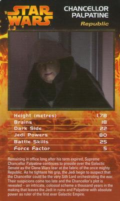 2009 Top Trumps Specials Star Wars Episodes I-III #NNO Chancellor Palpatine Front