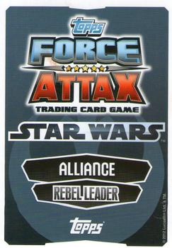 2012 Topps Star Wars Force Attax Movie Edition Series 1 #2 Princess Leia Back
