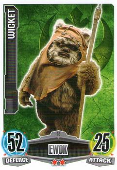 2012 Topps Star Wars Force Attax Movie Edition Series 1 #15 Wicket Front