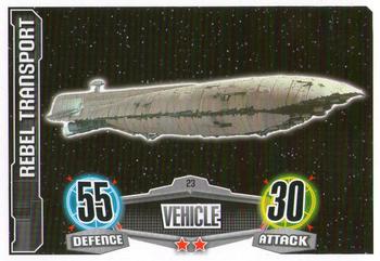 2012 Topps Star Wars Force Attax Movie Edition Series 1 #23 Rebel Transport Front