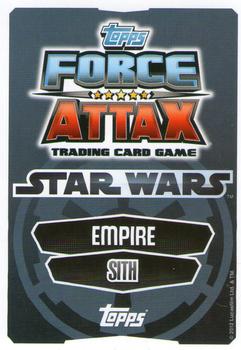 2012 Topps Star Wars Force Attax Movie Edition Series 1 #26 Darth Vader Back