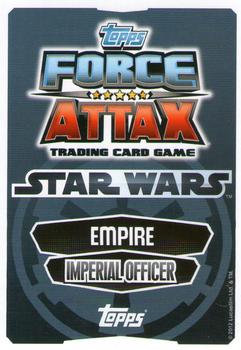 2012 Topps Star Wars Force Attax Movie Edition Series 1 #31 Admiral Ozzel Back