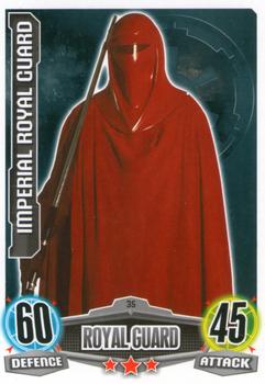 2012 Topps Star Wars Force Attax Movie Edition Series 1 #35 Imperial Royal Guard Front