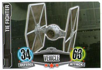 2012 Topps Star Wars Force Attax Movie Edition Series 1 #44 TIE Fighter Front
