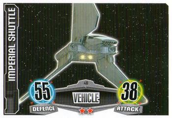 2012 Topps Star Wars Force Attax Movie Edition Series 1 #48 Imperial Shuttle Front