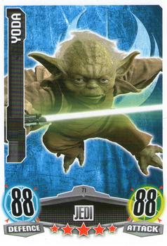 2012 Topps Star Wars Force Attax Movie Edition Series 1 #71 Yoda Front