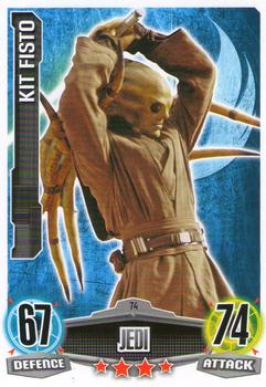 2012 Topps Star Wars Force Attax Movie Edition Series 1 #74 Kit Fisto Front