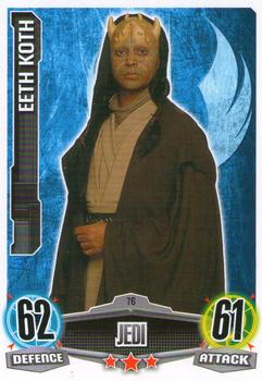 2012 Topps Star Wars Force Attax Movie Edition Series 1 #76 Eeth Koth Front