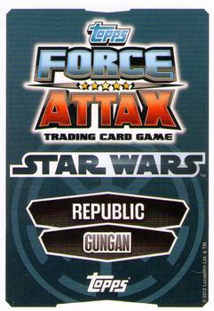 2012 Topps Star Wars Force Attax Movie Edition Series 1 #100 Jar Jar Binks Back
