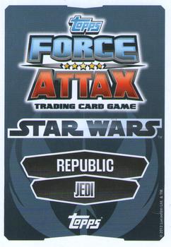 2012 Topps Star Wars Force Attax Movie Edition Series 1 #198 Qui-Gon Jinn Back