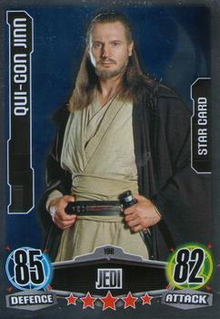 2012 Topps Star Wars Force Attax Movie Edition Series 1 #198 Qui-Gon Jinn Front