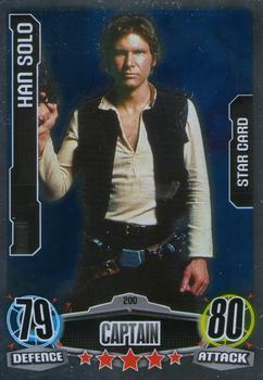 2012 Topps Star Wars Force Attax Movie Edition Series 1 #200 Han Solo Front