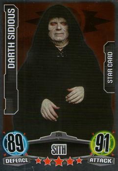 2012 Topps Star Wars Force Attax Movie Edition Series 1 #205 Darth Sidious Front