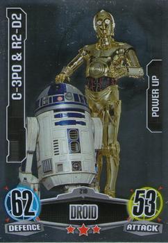 2012 Topps Star Wars Force Attax Movie Edition Series 1 #219 C-3PO & R2-D2 Front