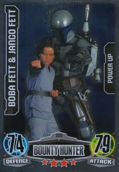 2012 Topps Star Wars Force Attax Movie Edition Series 1 #220 Boba Fett & Jango Fett Front