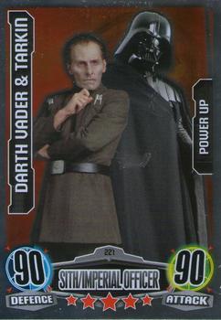 2012 Topps Star Wars Force Attax Movie Edition Series 1 #221 Darth Vader & Tarkin Front