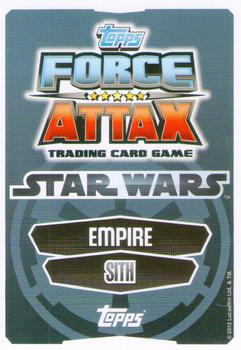 2012 Topps Star Wars Force Attax Movie Edition Series 1 #236 Emperor Palpatine Back