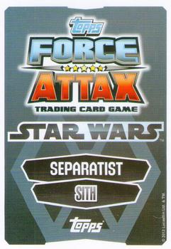 2012 Topps Star Wars Force Attax Movie Edition Series 1 #238 Count Dooku Back