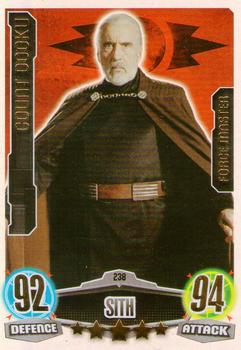 2012 Topps Star Wars Force Attax Movie Edition Series 1 #238 Count Dooku Front