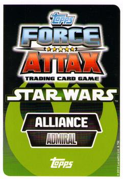2013 Topps Force Attax Star Wars Movie Edition Series 2 #8 Admiral Ackbar Back