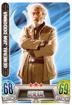 2013 Topps Force Attax Star Wars Movie Edition Series 2 #9 General Dodonna Front