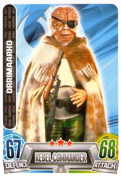 2013 Topps Force Attax Star Wars Movie Edition Series 2 #11 Orrimaarko Front