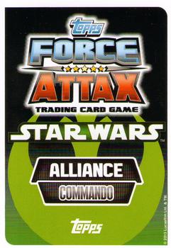 2013 Topps Force Attax Star Wars Movie Edition Series 2 #13 Rebel Trooper Back